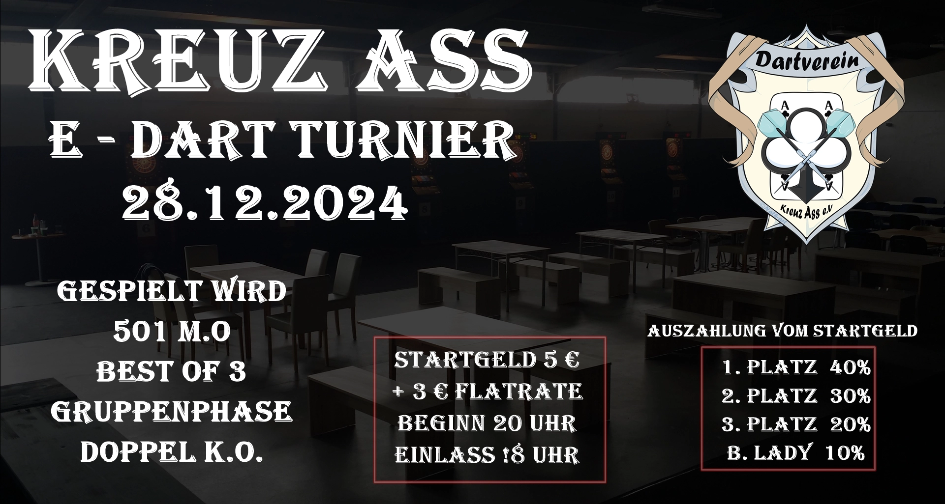 Read more about the article Kreuz Ass E-Dart Turnier