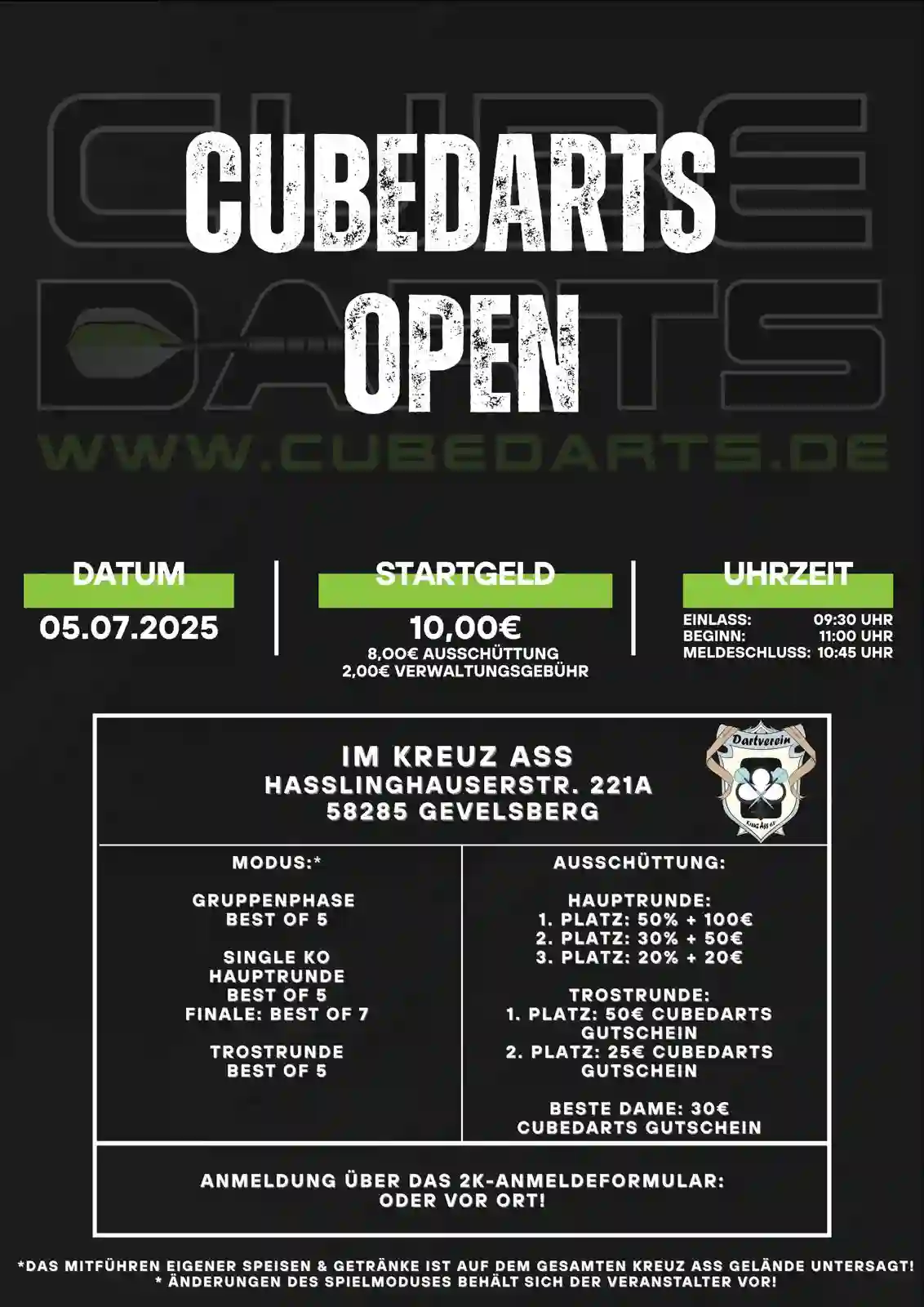 Read more about the article CUBEDARTS OPEN