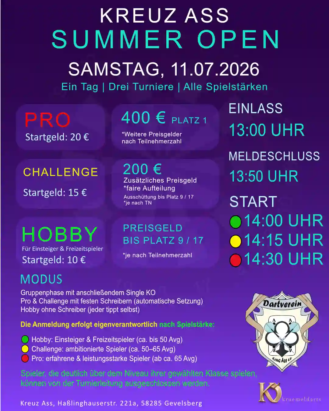 Read more about the article Summer Open 2026 – Steeldart